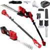 4-in-1 Electric Pole Hedge Trimmer, Cordless Bush Trimmer & Grass