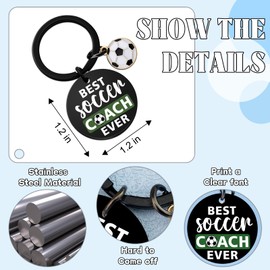Yoxiumi Soccer Gifts for Men Soccer Coach Gifts Best Gift for Coaches Soccer Coach Gifts Soccer Team Gifts for Football Lovers Players Fans Soccer Coach Keychain Soccer Coach Accessories