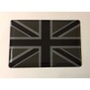 UNION JACK FLAG Domed Sticker/Decal 70mm - BLACK & 2
