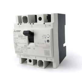 Mitsubishi Electric NV30-FA 3P 15A 30MA (Ground Leakage Circuit Breaker for Control Cabinet) (3 Poles) (AC) NN