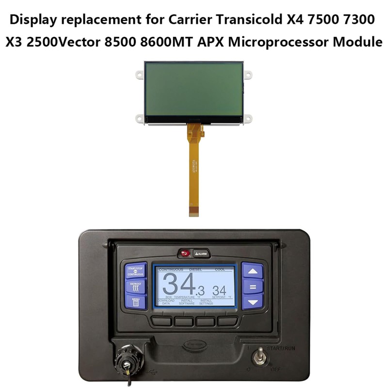 Klyvatekni Display Replacement for Carrier Transicold X4 7500 7300 X3