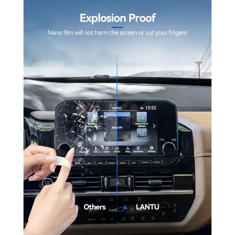 LANTU 2PCS Car Screen Protector for 2022 2023 2024 Nissan