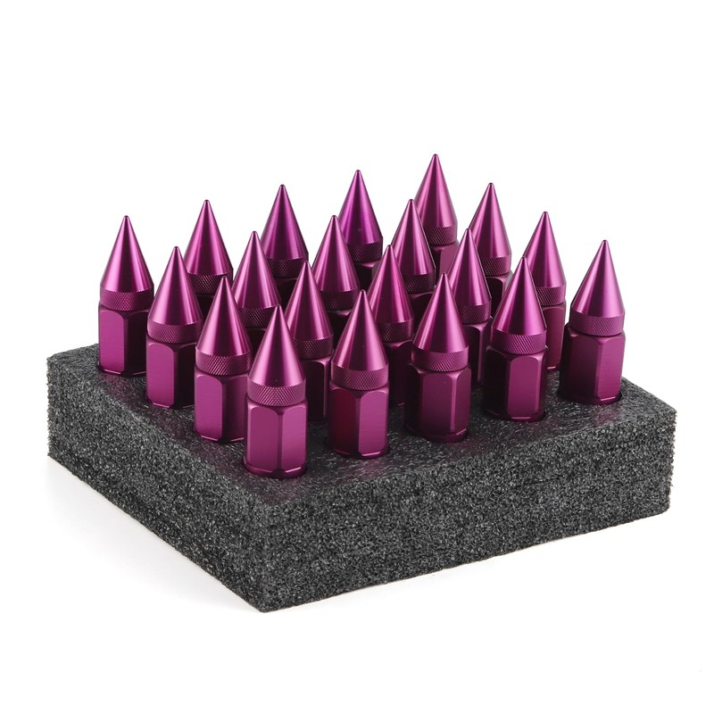 SINGARO 20PCS M14X1.5 Wheel Lug Nuts, Cap Spiked Extended Tuner