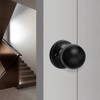 3 Pack Probrico Black Dummy Knobs,Non-Turning Door Knobs for Interior