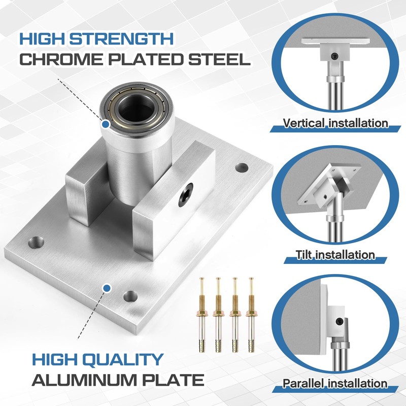 Universal Pole Dance Fixed Plate for Slanted Ceilings Top Plate