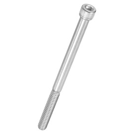 Kozelo 5pcs Socket Head Cap Screws - [1/4"-20 x 3-1/2"] UNC 304 Stainless Steel Allen Socket Drive for Electrical Motor 3D Printing Fan Engine Replacement Use, Silver