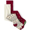Gymboree,and Toddler Tights 2-Pack,Gingerbread Friends,6-8