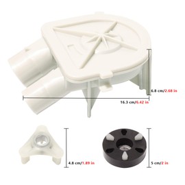 Travay 3363394 y 285753A Bomba de drenaje con motor de arandela Kit de acoplamiento compatible con arandelas Whirlpool Kenmore – Sustituye a 3352492 3348215 3348014 3363394 3348015 WP3363394