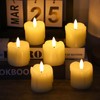 Lezonic Flameless Votive Candles Battery Operated with Remote and Timer,