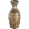 Deco 79 Bamboo Wood Decorative Vase Antique Inspired Pot Centerpiece