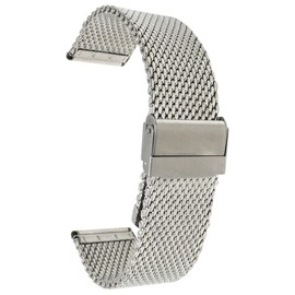 Raymond Weil 20mm Metal Mesh Watch Band Milanese Strap for Raymond Weil Toccata - Silver