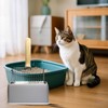 FULUDM Cat Litter Scoop with Container - Metal Cat Litter