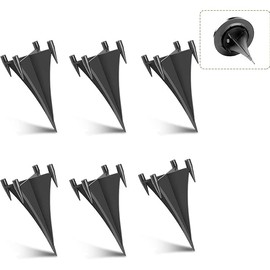 Replacement Stakes for Solar Ground Light, 6 Set Reinforced Plastic Ground Spikes, Replacement Parts for Solar Pathway Disk Light and Garden Glass Ball Outdoor