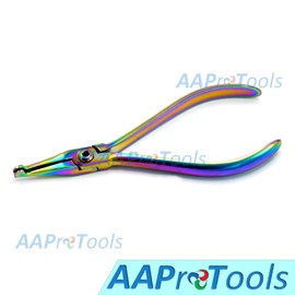 AAProTools Multi Titanium Rainbow Color How Straight Plier Dental Orthodontics Wire Bending Instrument
