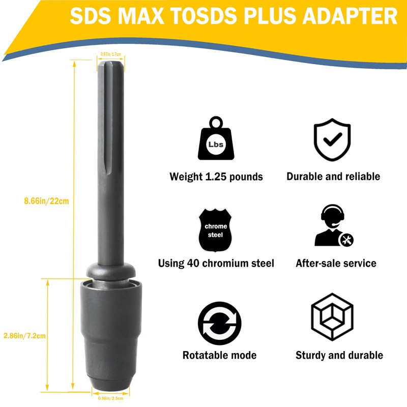 DW5891 SDS Max Extension Chuck Drill Converter for DeWalt SDS