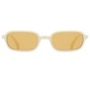 Laurinny Retro Rectangular Sunglasses 90s Rectangle Narrow Glasses Sunglasses Women's