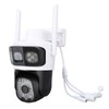 Pan Tilt Security Camera WiFi Dual Lens 4MP Night Vision