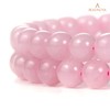BEADNOVA 8mm Natural Rose Quartz Gemstone Round Loose Beads for