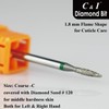 C & I Diamond Nail Drill Bit Flame Shape E-File