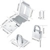 4 Inch 90 Degree Heavy Padlock Hasp, Right Angle Door