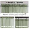 Chyhomenyc Sheer Window Valance Curtains, 42x14 Inches 2PCS, Light Filtering