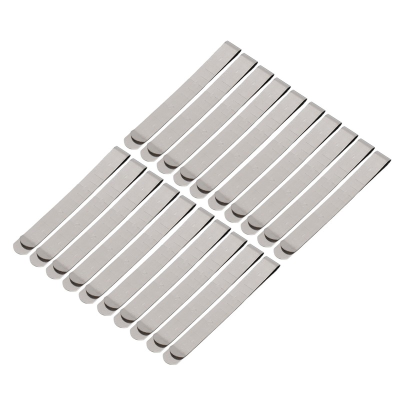 20pcs Stainless Steel Hemming Clips 3 Inch Measurement Ruler Quilting