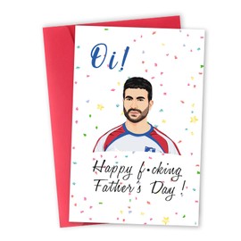 mmuue Happy Oi Men Fathers Day Greeting Card
