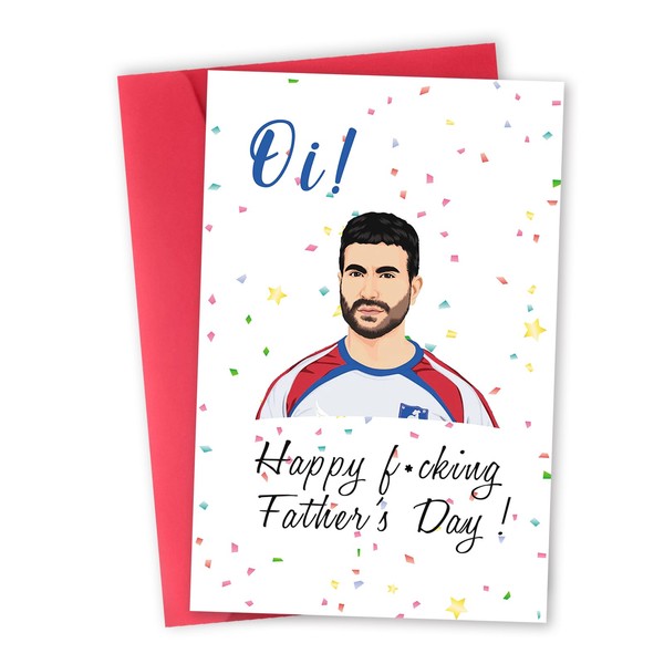 mmuue Happy Oi Men Fathers Day Greeting Card