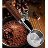 2Pcs Coffee Measuring Scoop Spoon Short Stainless Steel Coffee Scoop