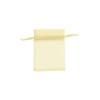 SSWBasics Yellow Organza Drawstring Pouches - 3" W x 4"
