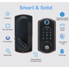 Smart Deadbolt Lock, SCYAN D7 Fingerprint Deadbolt with Touchscreen Keypad,