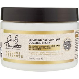 Carol's Daughter Goddess Strength Repairing Cocoon Hydrating Hair Mask for Waves, Coils and Curls, Hair Treatment With Castor Oil, 12 Oz