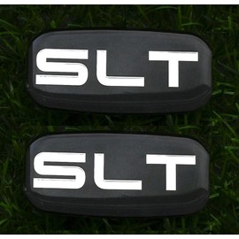 2pcs New SLT Cab Emblems Letter Logo Replacement for 02-07 Roof Pillar Nameplate 3D Sticker 15036134 (Chrome)