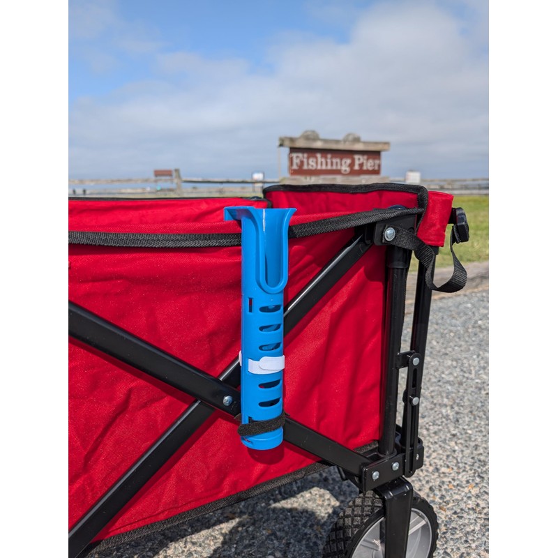 Fishing Rod Holders for Folding Wagon, Designed for Beach Fishing
