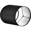 GOSO Small Tall Drum Lamp Shades Black,10 × 10 ×10