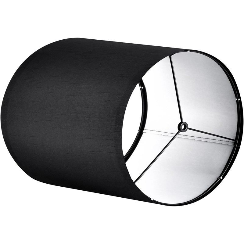 GOSO Small Tall Drum Lamp Shades Black,10 × 10 ×10