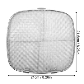 Stainless Steel Splash Guard for Ninja Foodi, Splatter Guard Shield for Ninja Foodi 5-in-1 Indoor Grill Air Fryer Accessories, Fine Mesh Splash Guard for Ninja Foodi AG300 AG300C AG301C AG302 AG400