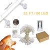 Battery Operated Globe String Lights,Water Proof 33 FT 80 LED