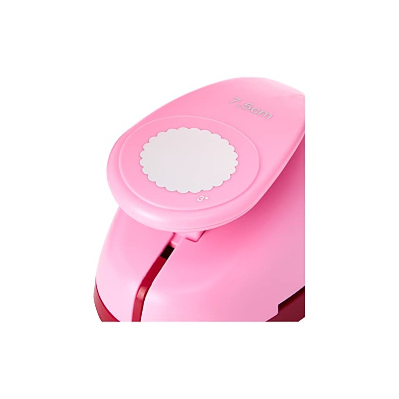 Efco Circle Toothed Punch, Pink, 75 mm