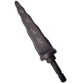 Hymnorq Tube Expander HVAC Repair Tool with Hex Shank for 3/4 5/8 1/2 3/8 and 1/4 Inches Copper Pipe, 5 Sizes in 1 Swaging Drill Bit for Air Conditioner Repairing