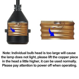Light Socket with Cord Outdoor Light Socket Wire with Light Socket E26/E27 Socket Light Bulb Socket with Cord Temporary Construction Lighting Waterproof Socket Corded (6 Pack) 1Foot 20Awg Ma6009