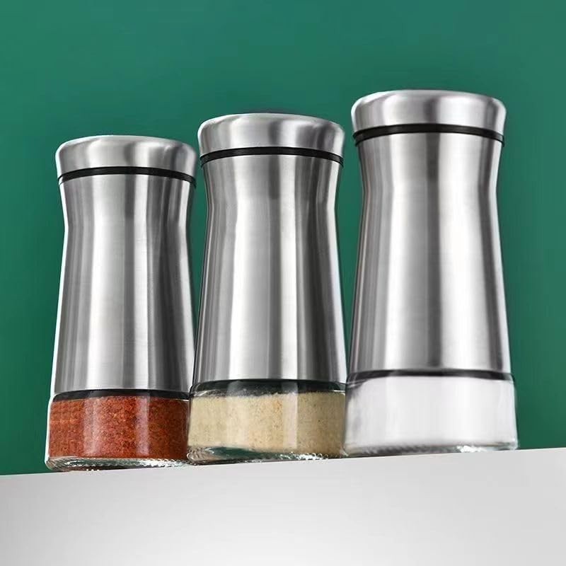 Salt and Pepper Shakers - Spice Dispenser with Adjustable Pour
