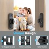 Mixizigoz Barn Door Lock, 90/180 Degree Flip Door Locks, Protect
