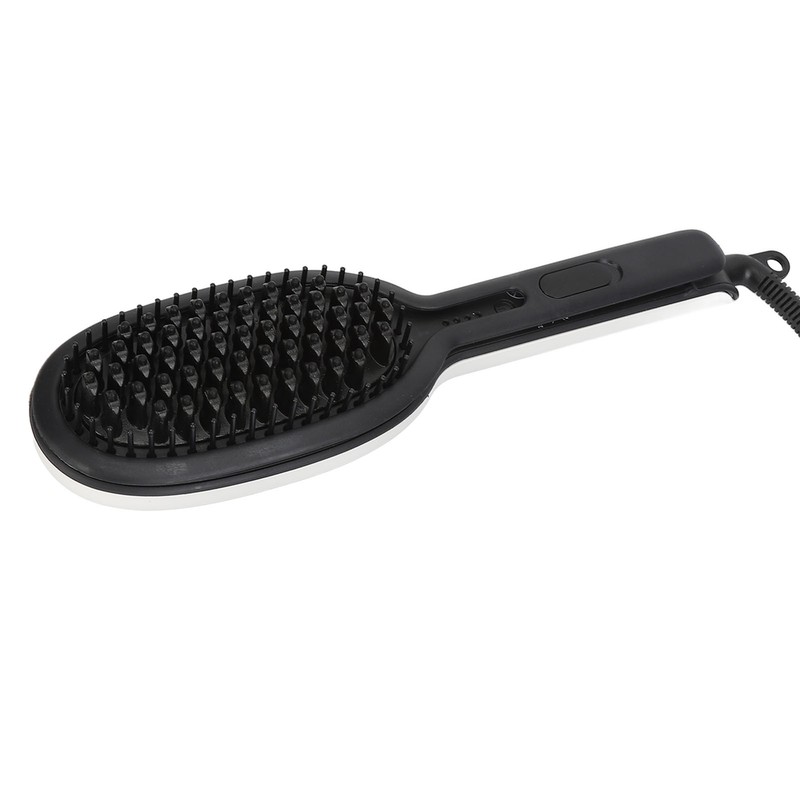 Straightening Curling Iron Brush Massage Negative Ion Automatic Heated Hair