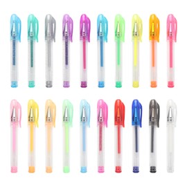 Minago Mini Gel Pens 20 Glitter Colouring Pens for Kids