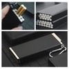 SAMCOS Portable Ashtray Full Black Portable Keychain with Carabiner Ashtray