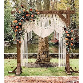 S.N.HANDICRAFTS Macrame Large Curtain Bohemian Boho Decoration Backdrop Wedding Wall Hanging (60X85)