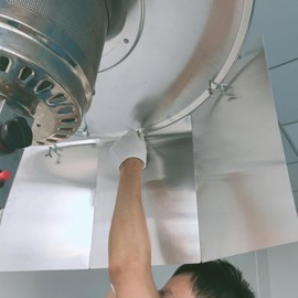 Outdoor Heaters for Patio Heater Reflector Shield Heat Shield,Portable Foldable Heat Deflector Heater Shield for Outdoor Heat Lamps Propane Heaters Outdoor Patio Heater Parts Patio Accessories