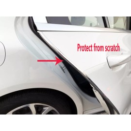 MyFrameAccessory 4pcs CHROME DOOR EDGE GUARD Flexible Protection Trim Molding for Lincoln 03-18