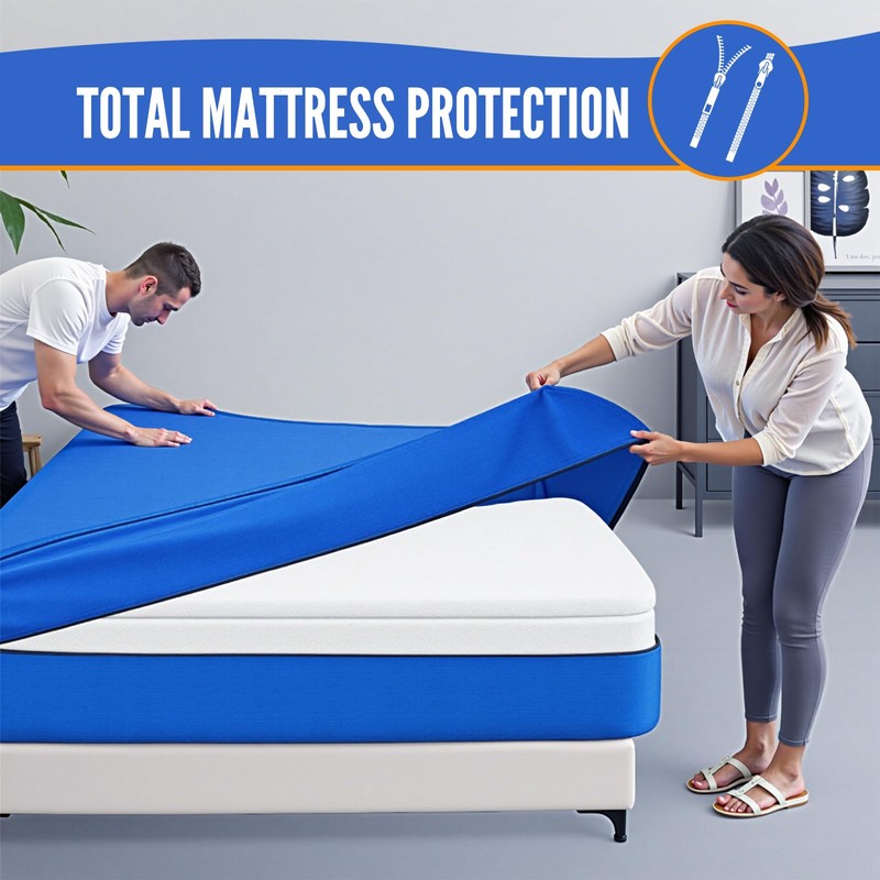 BAGAIL Mattress Bags for Moving, Mattress Covers with Heavy Duty